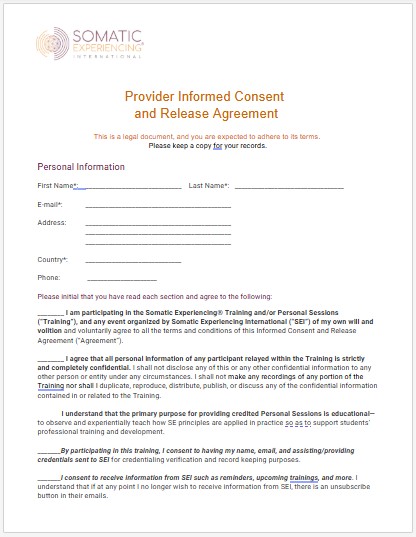Provider Agreement